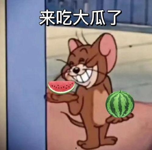 大哥吃瓜图片